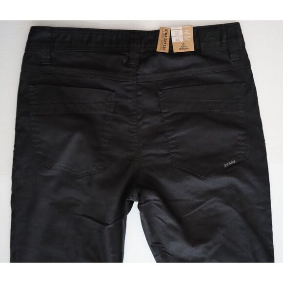 PrAna Men's Sz 30x36 Black Out Bridger Slim Fit Straight Leg Denim Jeans - Picture 7 of 11